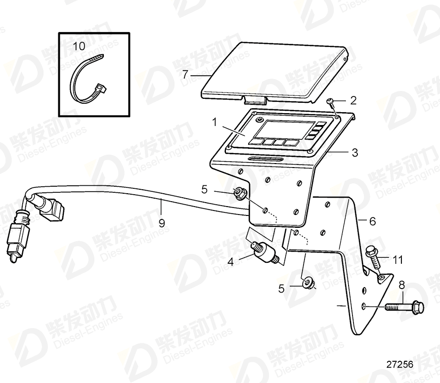 volvo penta Cover 21904841 Drawing volvo penta Cover 21904841 Drawing